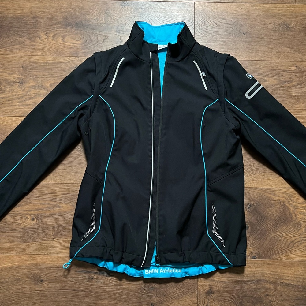 BMW Black and Blue Women's Jacket